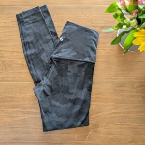Lululemon Black Camouflage Leggings